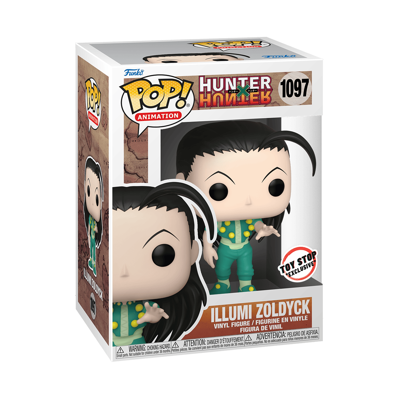 Funko POP Illumi Zoldyck 1097 Toy Stop Exclusive Hunter x Hunter vinilo
