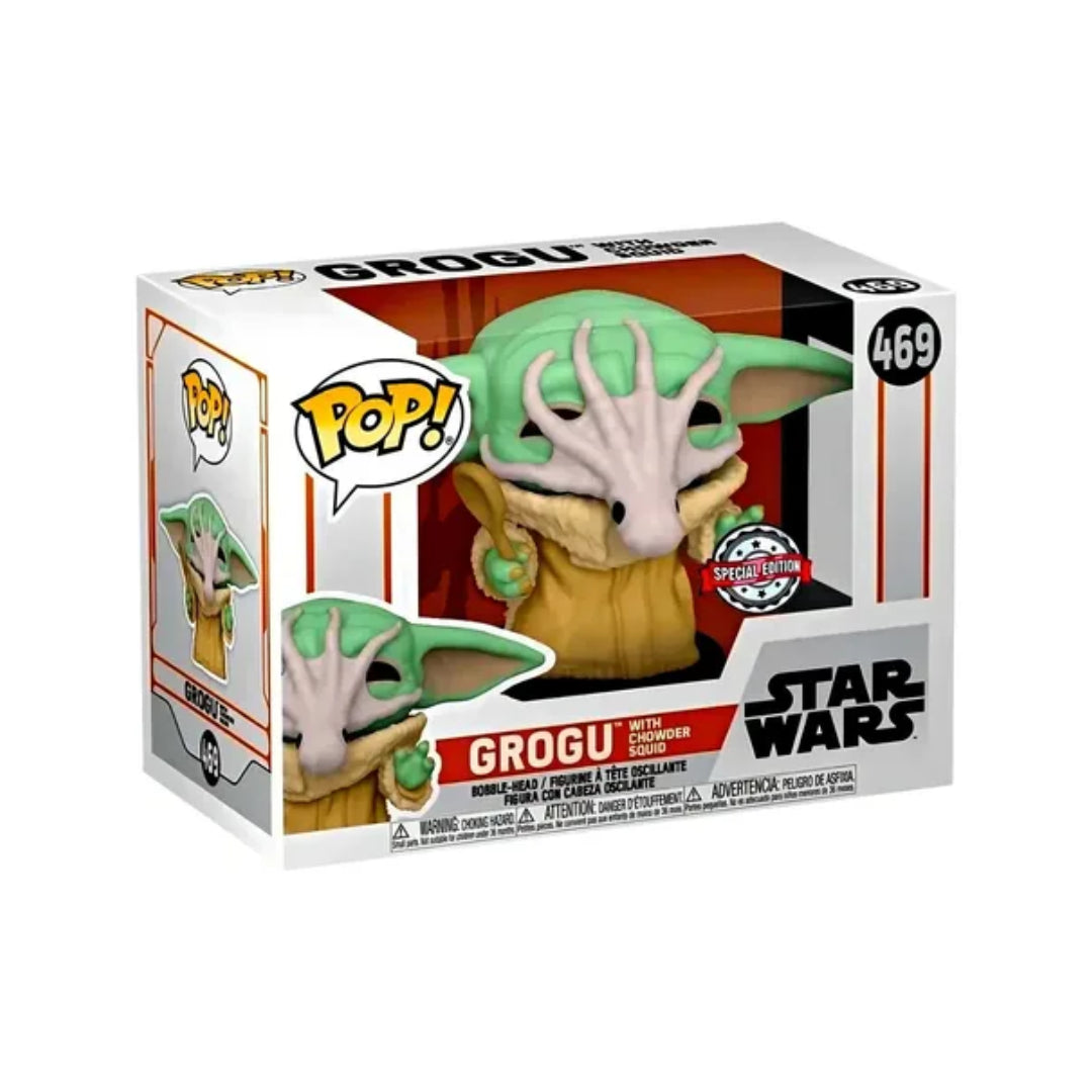 FUNKO POP! Grogu with Chowder Squid #469 Special Edition | Star Wars