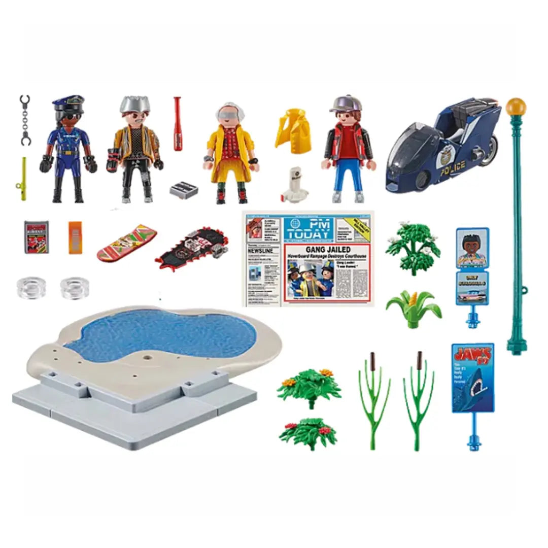 Playmobil Volver al Futuro 2 PlaySet Persecución en Hoverboard